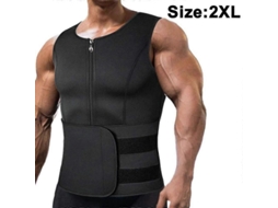 Colete Mais Suor: Camiseta Termal Neoprene Para Perda De Gordura E Modelagem Corporal Com Conforto E Elasticidade Cinto Selado Preto