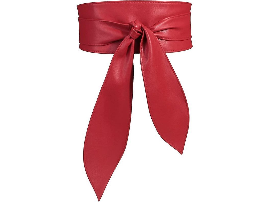 2026 cinturón Ancho de Piel Suave para Mujer Con Nudo Bow Elegante Ajustable para Vestidos Y Faldas