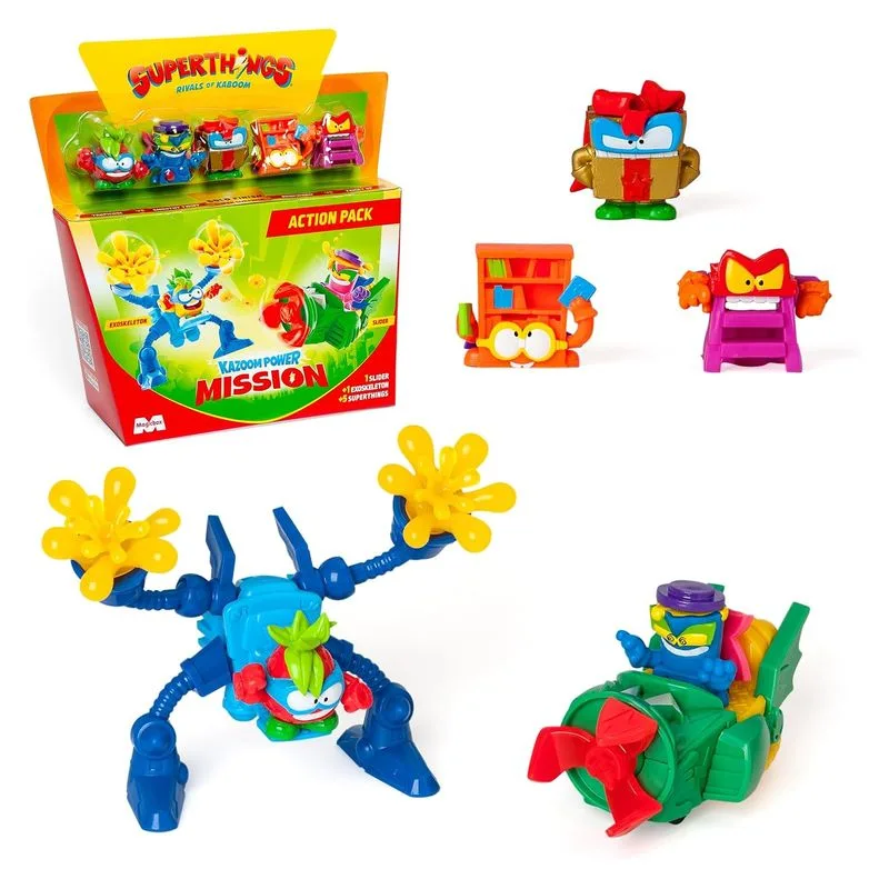 SuperThings Kazoom Power Mission Pack 1-4 Rojo 41079 MAGIC BOX