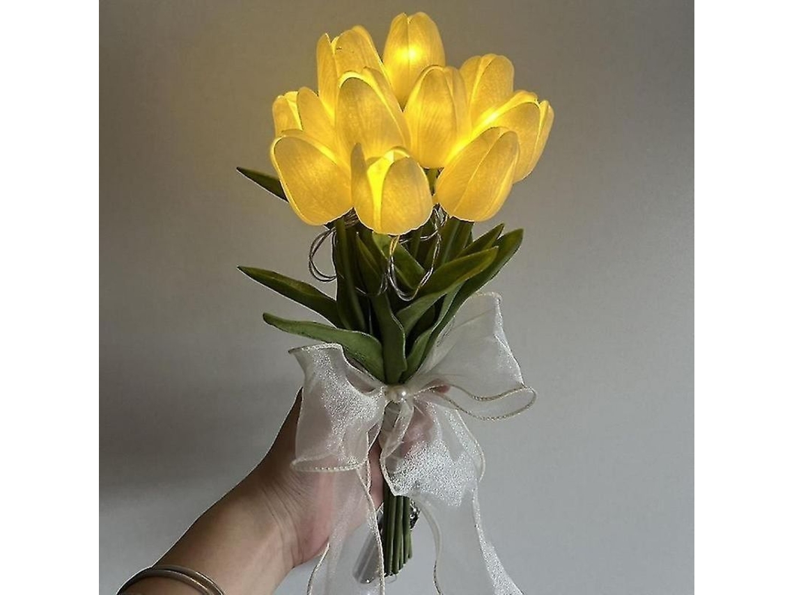 Nova Line flores Artificiais de Lirios com Luz Led Fgf 20 Peças