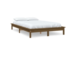 Bed Frame, Bed Frames Vidaxl Marrom Madeira De Pinho (180 X 200 Cm)