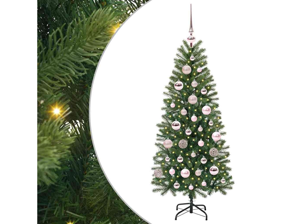Conjunto 1 Árvore Artificial Vidaxl Verde Plástico (120 Cm)
