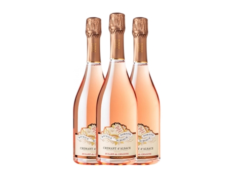 Espumante rosé MAURICE SCHOECH Bulles de Granite Rosé Pinot Preto Brut Crémant d'Alsace (0.75 L - 3 Unidades)