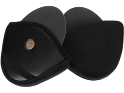 Protetores Auriculares Pretos De Algodão Para Capacete De Motocicleta, Almofadas De Proteção Auditiva.