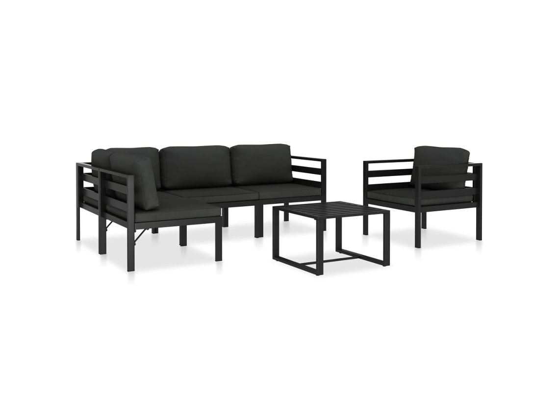 Garden Lounge Set, Garden Lounge Sets Vidaxl Antracite Alumínio (n/a)