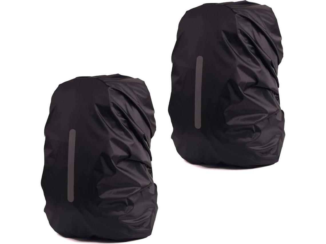 Conjunto de 2 Capas de Chuva para Mochila M, Refletiva, Impermeável BRILVIBERA (26, 40l)