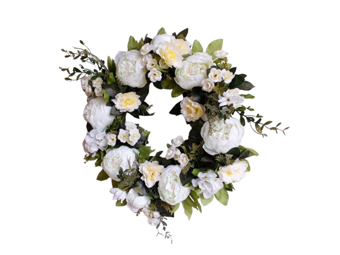 Guirlanda de Flores Artificiais, Decoração de Primavera, Guirlanda para Porta Ou Janela, 40 Cm BRILVIBERA