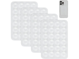 Kit Com 4 Suportes De Silicone Com Ventosa Para Capa De Celular, Espelho Traseiro Antiestresse Para Selfies E Vídeos Do Tiktok, Compatível Com Capas D