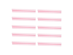 10 Espirais de Encadernação S/MARCA 16mm 30 Furos Capacidade 130 Folhas Pente Rosa Kit