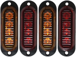 Luzes De Sinalização Lateral De Led Para Reboque, Conjunto De 4 Peças, 4 Leds