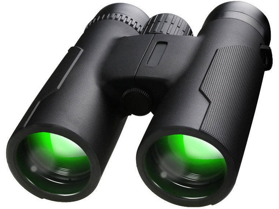 Binóculos ENZONS 12X42 para Adultos Crianças Compactos Leves À Prova D'Água com Visão Noturna em Baixa Luminosidade Lente Ba-Preto