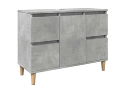 Sink Cabinet, Sink Cabinets Vidaxl Cinzeto Madeira Processada (n/a)