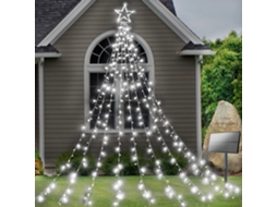 Decorações de Quintal Solar Luzes Estreladas 317 Led 8 Modos Ao Ar Livre À Prova D'Água Luzes Estreladas de Jardim Movidas a Energia Solar para Parede