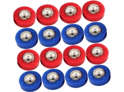 Conjunto De Discos De Shuffleboard De Mesa Em Aço E Plástico, Acessórios