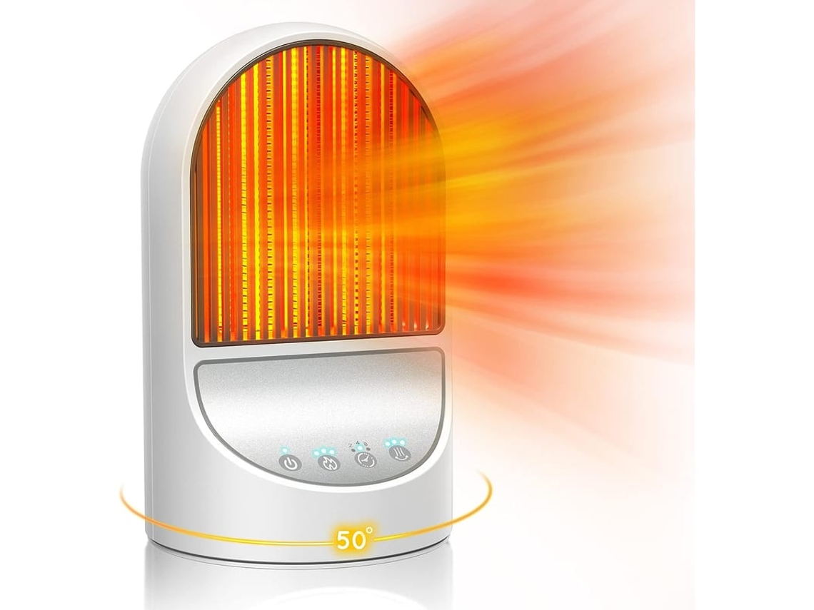 Aquecedor Elétrico Económico Com Oscilação 3 Modos Classe Energética B Para Casa Banheiro Quarto