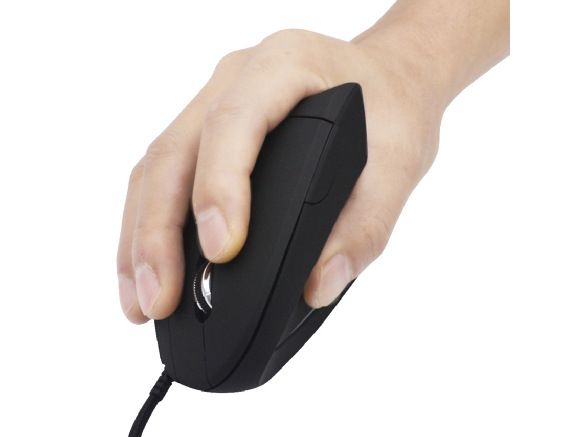 Mouse Vertical Óptico com Fio para Gaming e Escritório