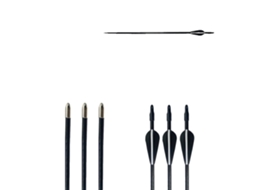Flechas, Material Composto Durável, Pontas De Metal, 12pcs
