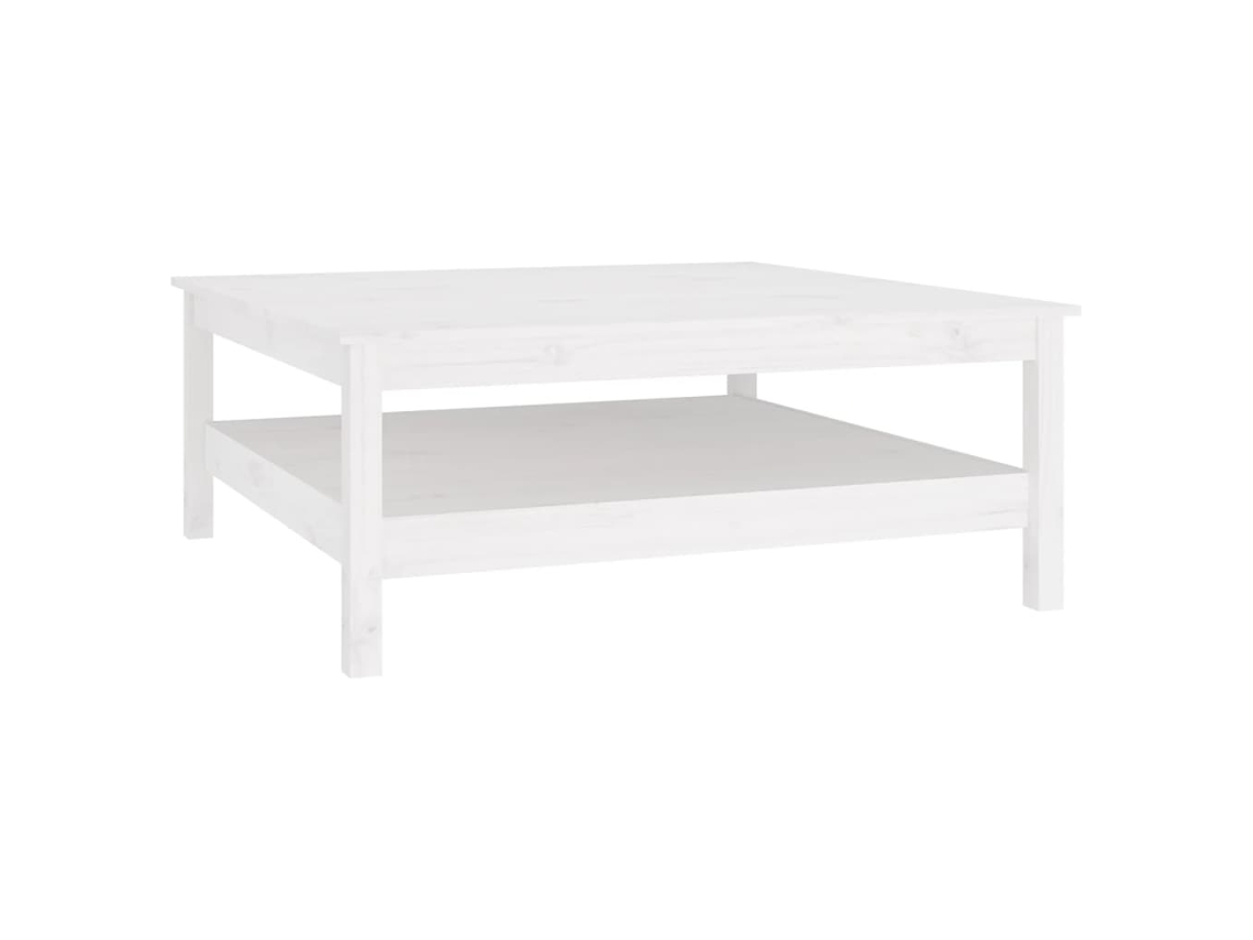 Coffee Table, Coffee Tables Vidaxl Branco Madeira De Pinho (100 X 100 X 40 Cm)
