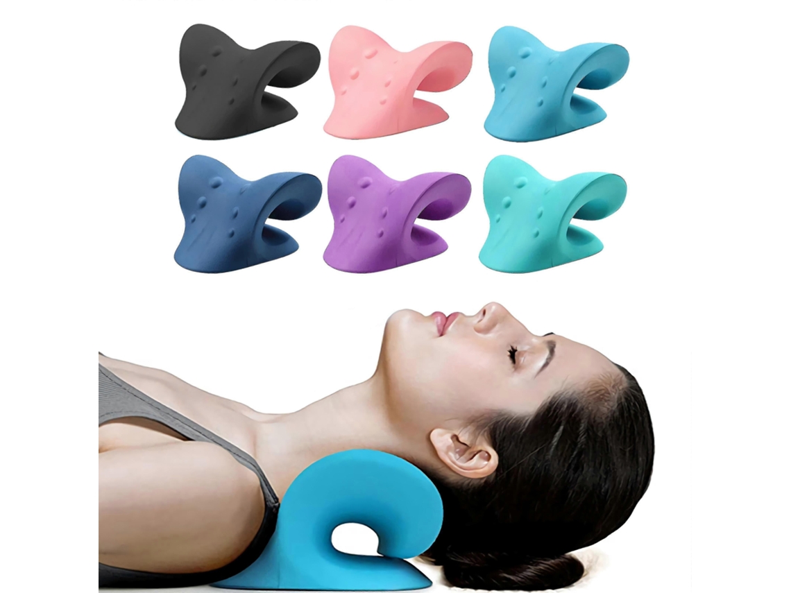 Maca Para Pescoço E Ombros, Almofada De Massagem Relaxante, Tração Quiroprática Cervical Para Alívio Da Dor, Ajuste Da Coluna Cervical Slowmoose