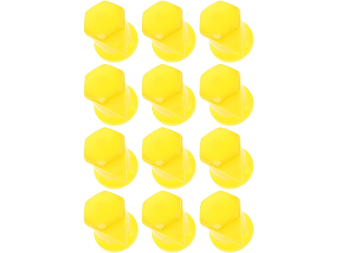 Tampa De Porca De Roda Amarela De 33 Mm