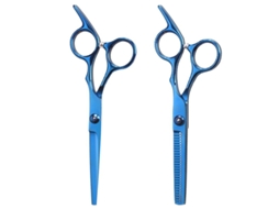 Tesouras De Corte De Cabelo E Desbaste, Conjunto De Tesouras Estilo Barbeiro 4 Brilvibera
