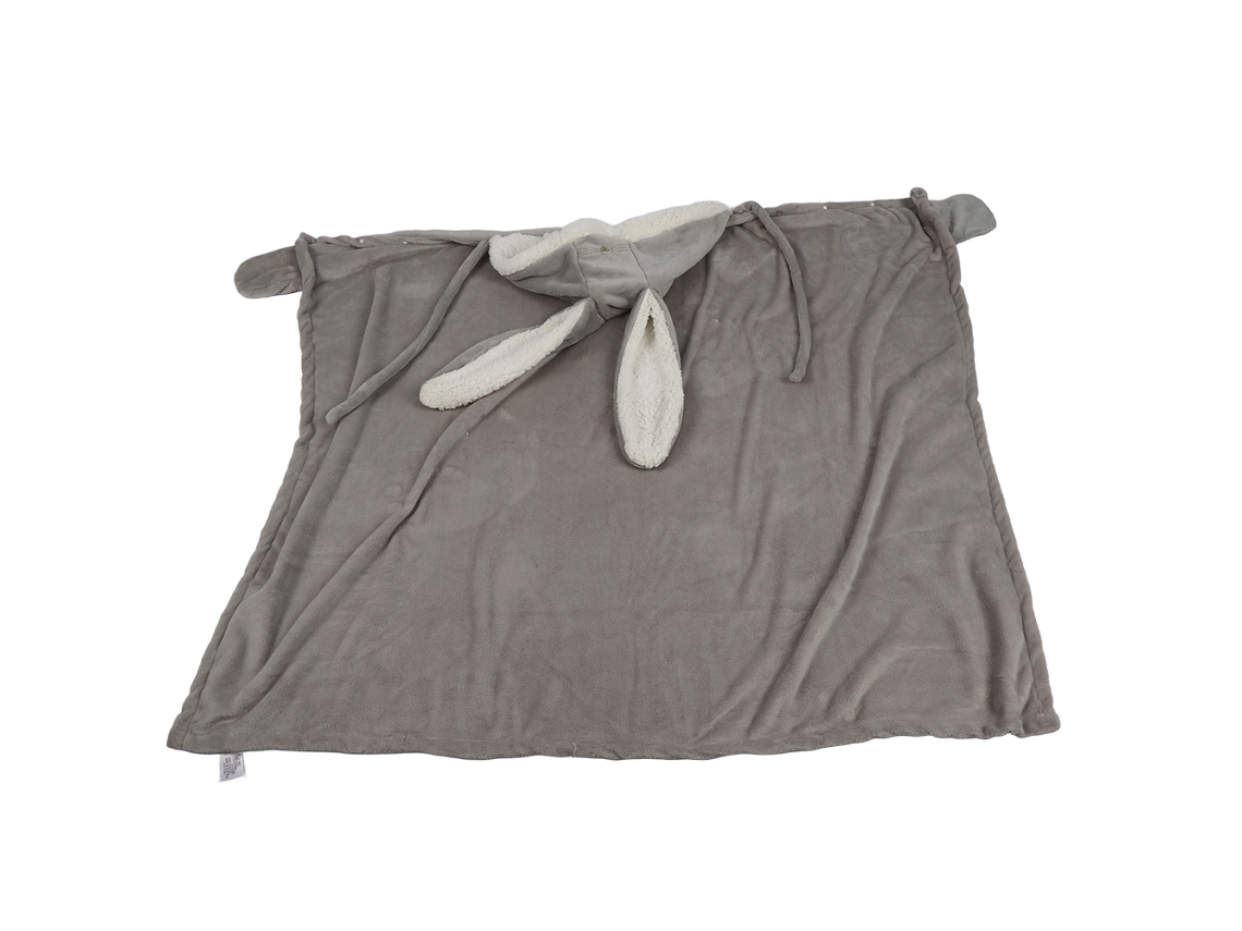 Cobertor Flanela Macio com Animal Fofo Husky 80x100cm