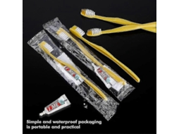 50/100 Peças Escova De Dentes Descartável Portátil Pasta De Dente Lavagem Gargarejo Terno Limpeza PENGDSJE