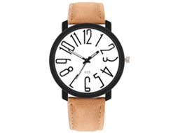 Relógio de Quartzo com Pulseira de Couro Pu Estilo Simples Fashion para Homens (2)