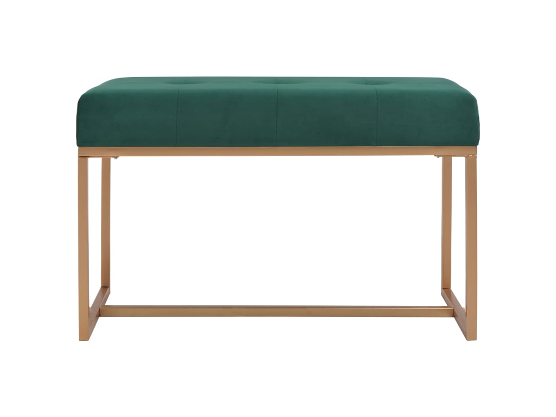 Banco 80 cm Veludo Verde MAISON EXCLUSIVO