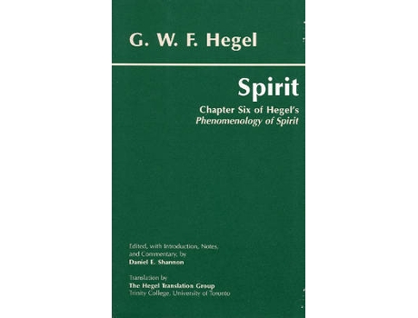 Livro spirit de g. w. f. hegel (inglês)