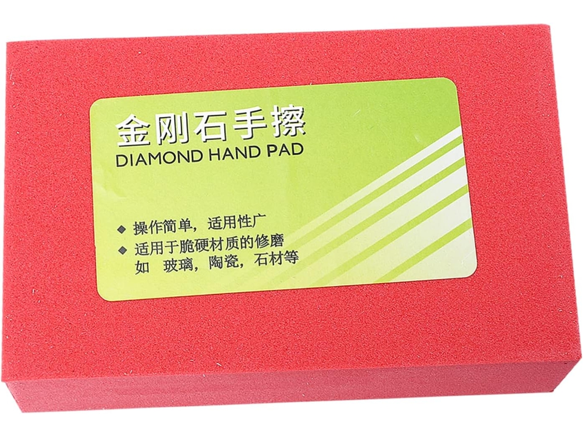 Bloco De Lixa Diamantado Manual, Grão 60, Esponja, Para Azulejos E Vidro.
