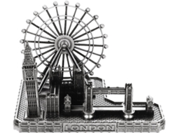 Réplica Decorativa Do Big Ben De Londres Em Metal Cinza, Grande Ornamento De Relógio Da Torre Da Ponte De Londres Réplica Decorativa Do Gokoco