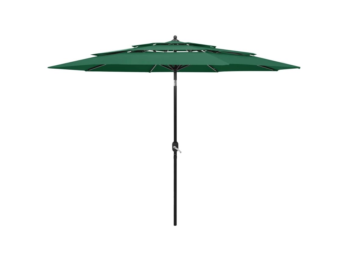 Parasol, Parasols Vidaxl Verde Poliéster (3 M)