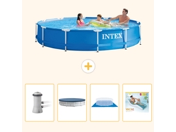 Intex Piscina Com Estrutura Redonda - 366x76 Cm - 5-peças S322
