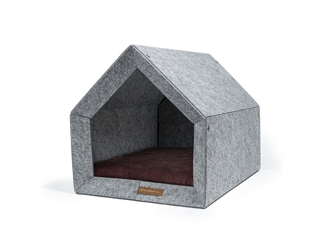 Casota Pethome Ecological Dog Kennel REXPRODUCT (Cinzento Claro E Vermelho - M)