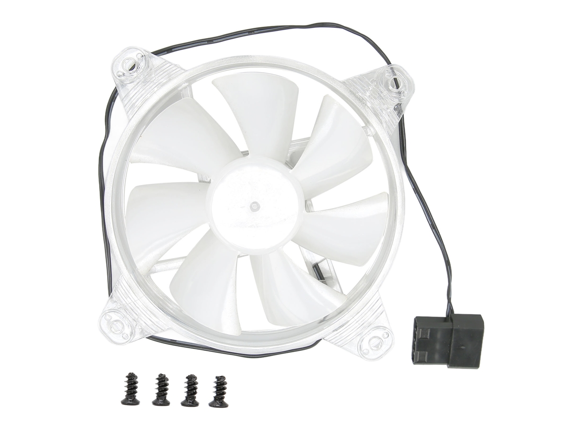 Ventilador De Caixa Rgb De 120mm, 7 Pás, Baixo Ruído, Fácil Instalação, Resfriamento Desktop Luz Dourada