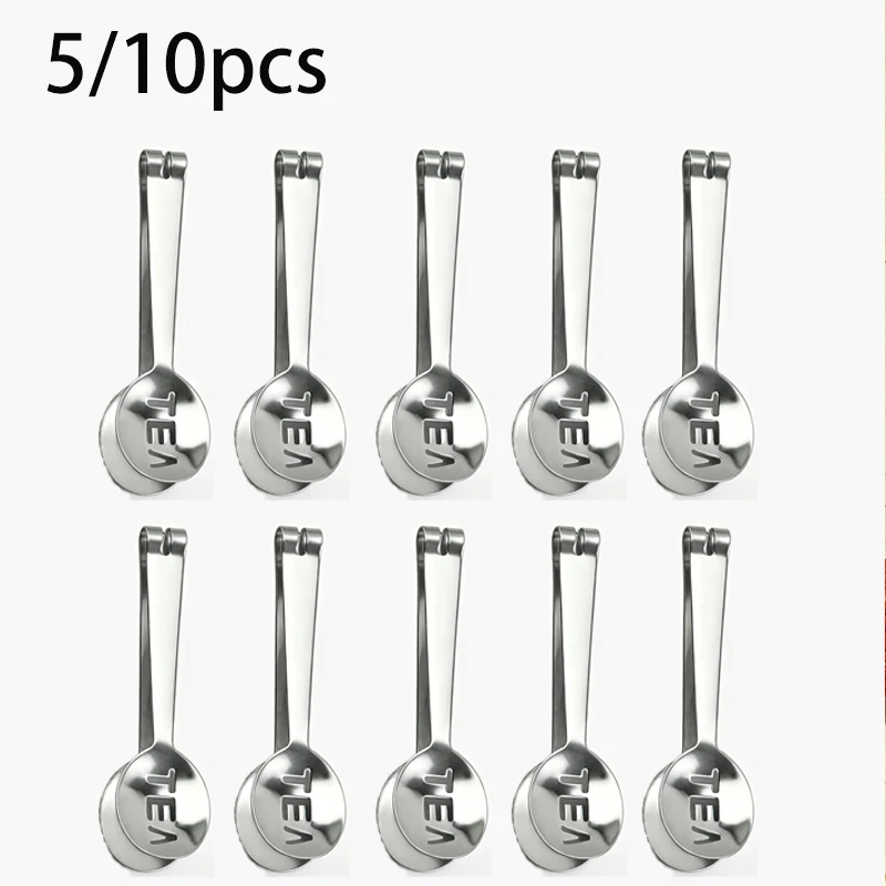 (conjunto De 10 Peças Prateadas) Bules De Chá Reutilizáveis Em Aço Inoxidável, Ideais Para Restaurantes, Casas De Chá E Cafés.