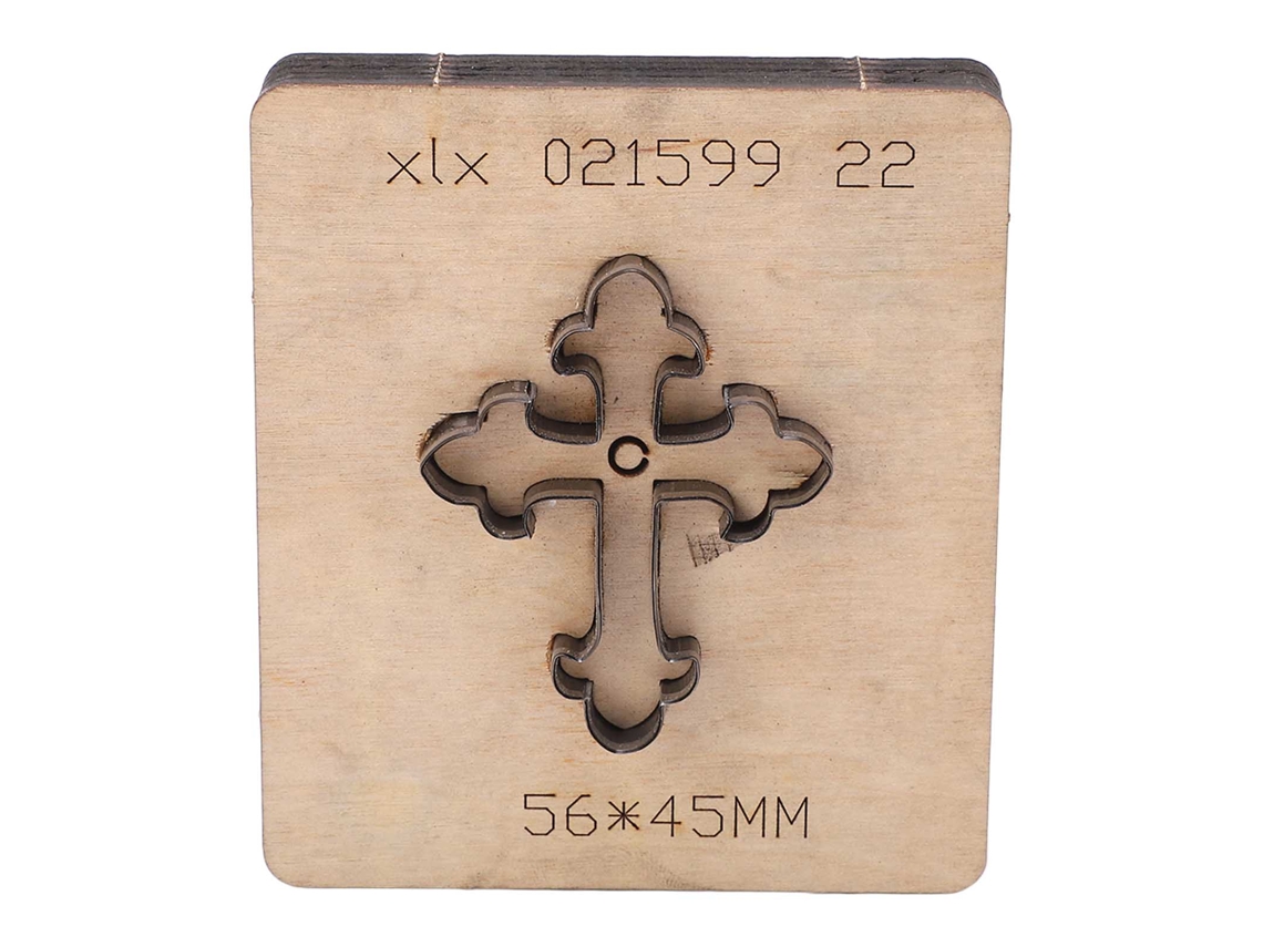 Moldura De Corte Transversal Em Aço Liga Para Punching Em Couro Com Placa De Madeira Para Artesanato Diy