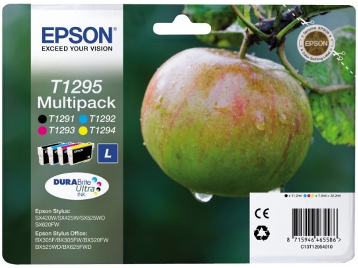 Pack 4 Tinteiros EPSON T1295 Cores (C13T12954020)