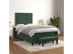 Box Spring Bed, Box Spring Beds Vidaxl Verde Veludo (120 X 200 Cm)