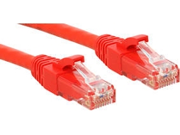 Cabo de Rede LINDY (RJ45 - 30 cm - Vermelho)