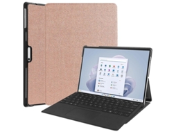 Capa Protetora para Microsoft Surface Pro 9 2022 13 polegadas na cor ouro rosa | S/MARCA