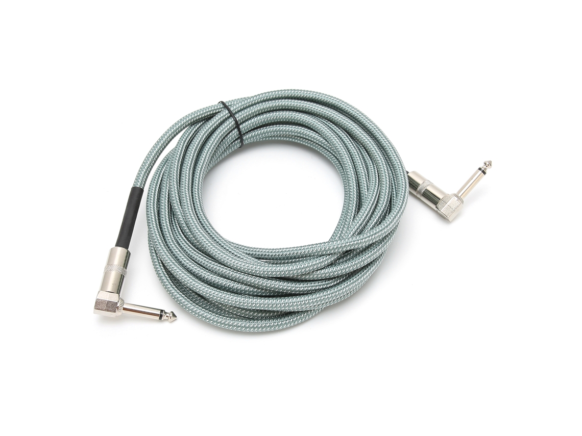 Cabo de Áudio para Guitarra 6.35mm 6m Corda Musical 22awg | S/MARCA