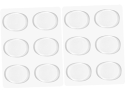 Adesivos Transparentes Antiderrapantes Para Calcanhar Ounona, 6 Pares, Almofadas Autoadesivas De Pu Para Proteção E