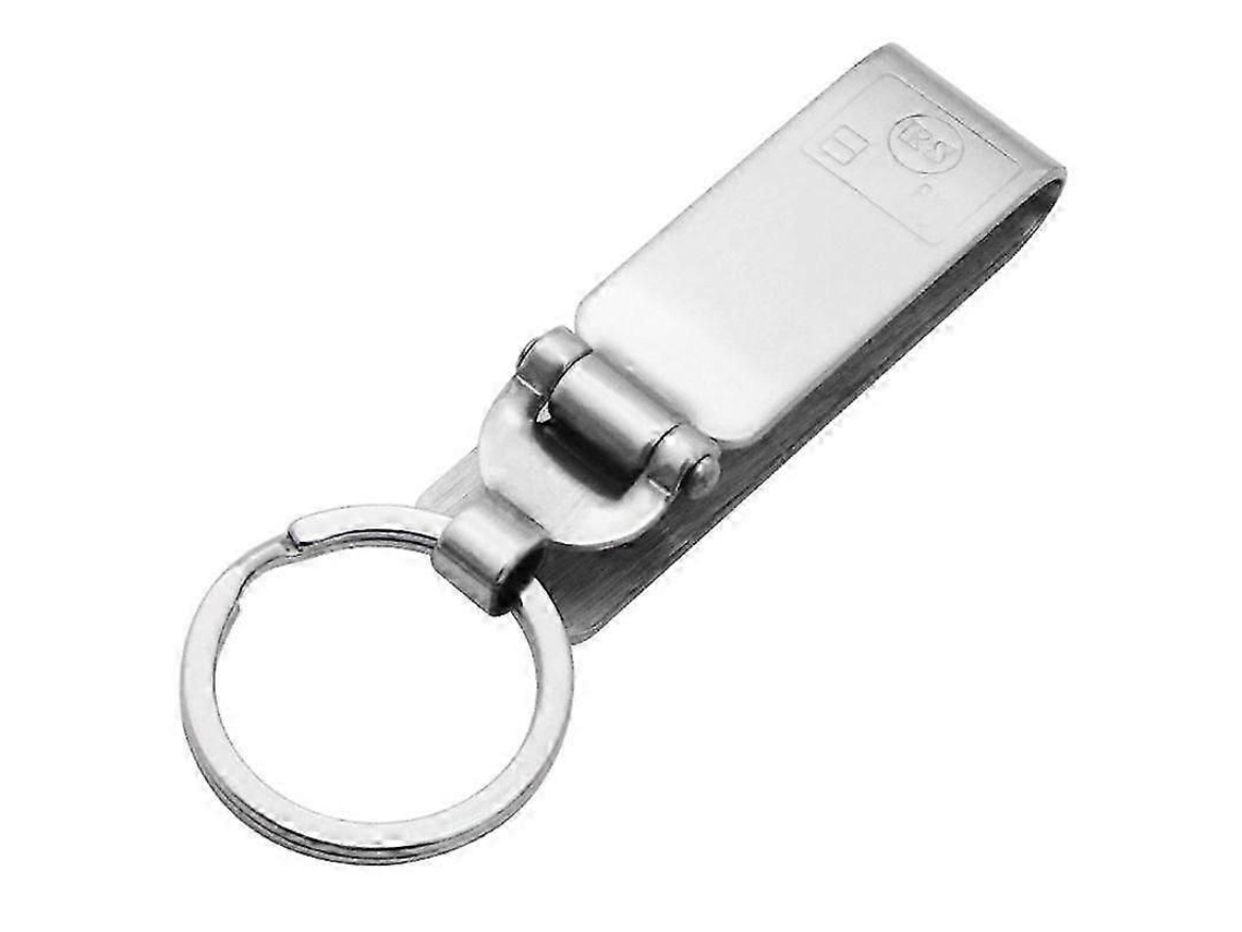 Clipe Anti-perda Para Chaveiro, Em Aço Inoxidável, Para Cinto, Com Argolas.