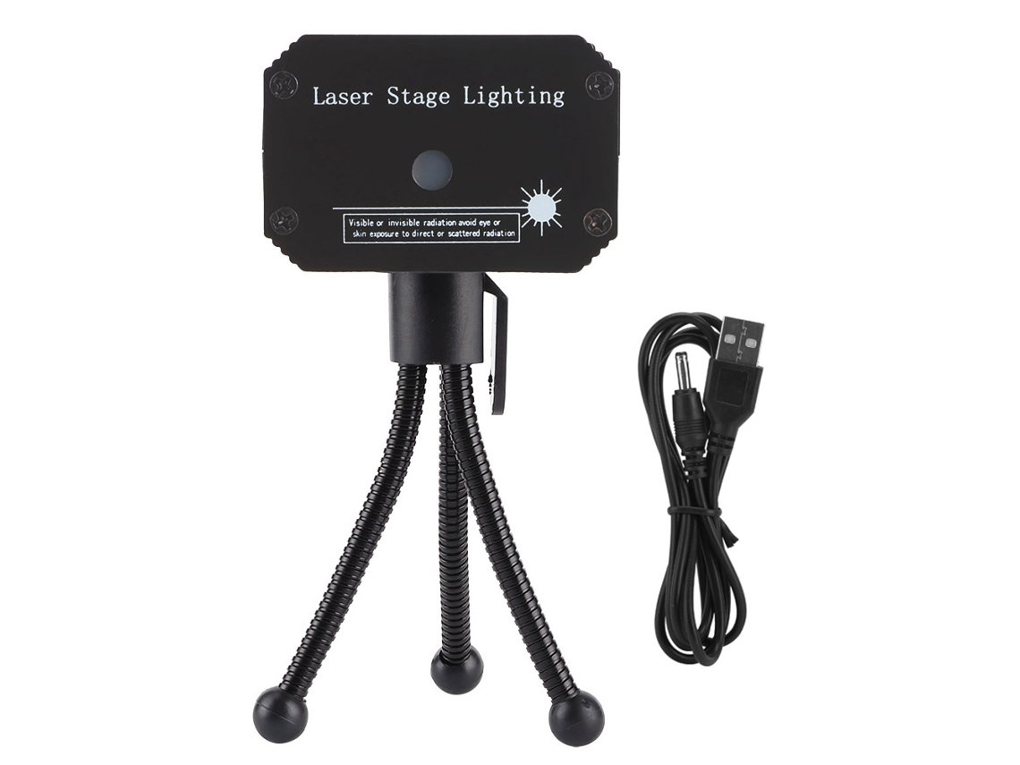 Mini Projetor De Luz De Palco Usb Com Led Ativado Por Som Para Bar, Ktv, Dj, Pub, Karaokê E Festa