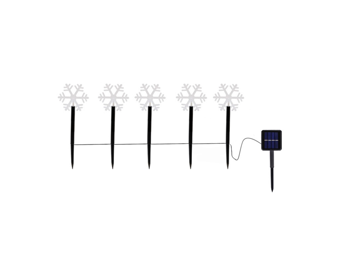 Laxiscreed Luz De Inverno Para Jardim Com Estrela E Floco De Neve, Montagem No Solo
