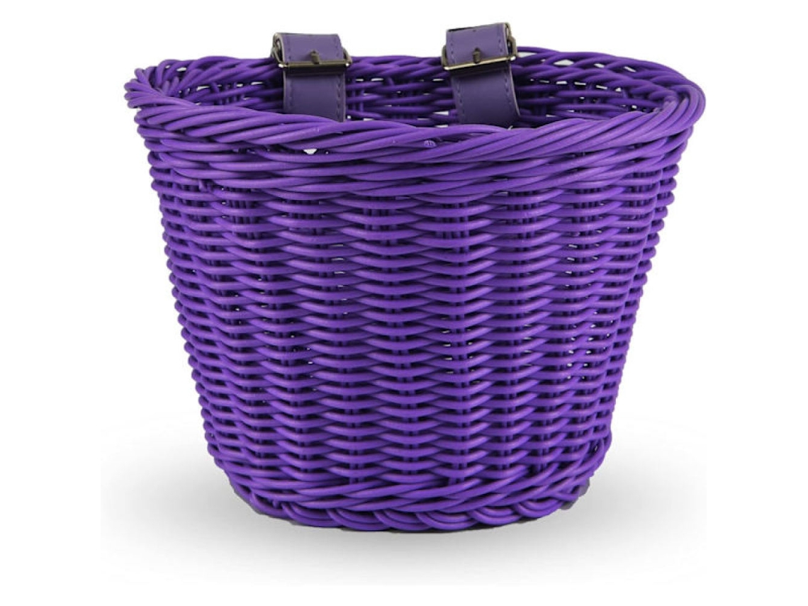 Cesta Infantil para Bicicletas de 12 a 16 Polegadas, Acessório para Bicicletas de Meninos e Meninas, Roxa. BRILVIBERA