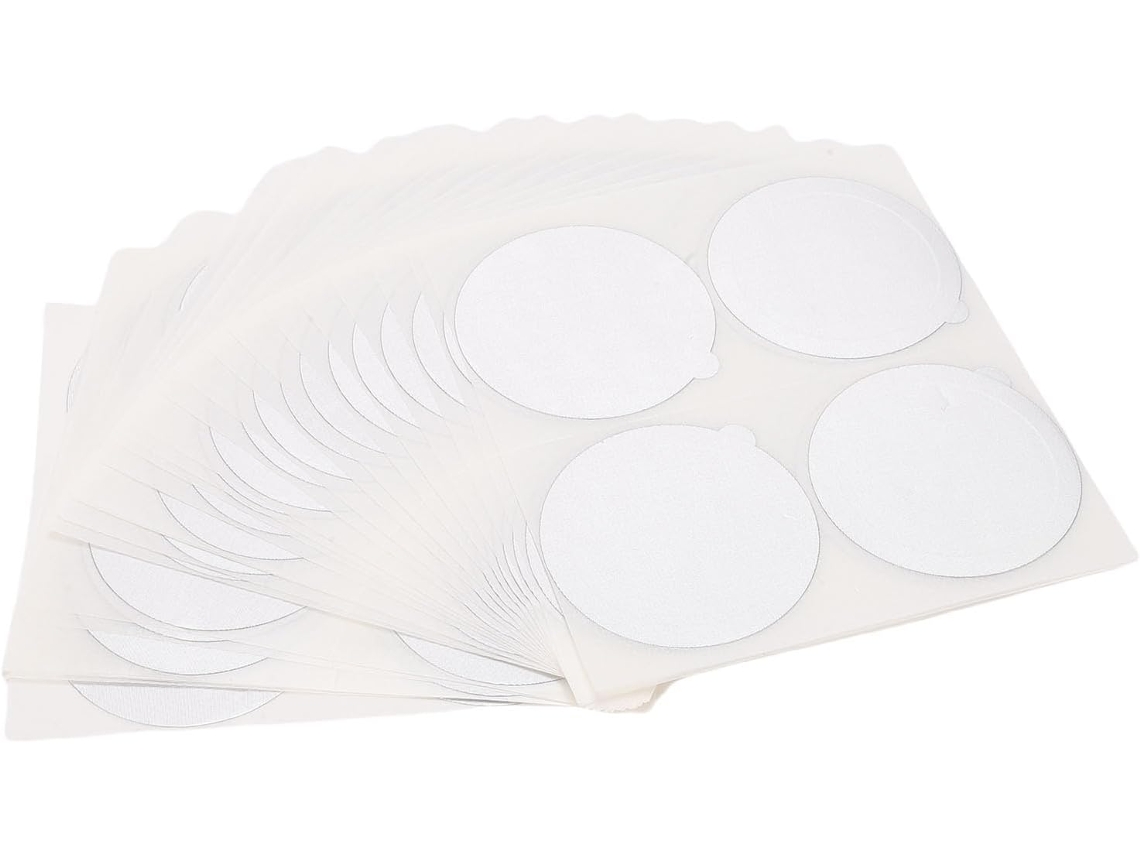 100 Unidades De Lacres Autoadesivos Alumínio Para Cápsulas Café E Latas Chá, Material Durável 60mm