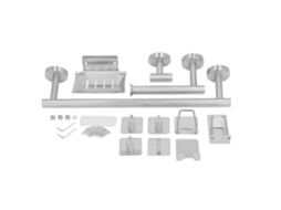 Conjunto De Ferragens Para Banheiro 11pcs 15,6 Polegadas 6,3 Polegadas Barra De Toalha De Aço Inoxidável Com Ganchos Acessórios Para Banheiro Montado